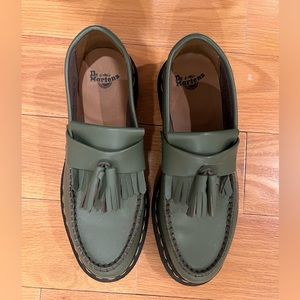 Dr Martens Olive Leather Loafers New